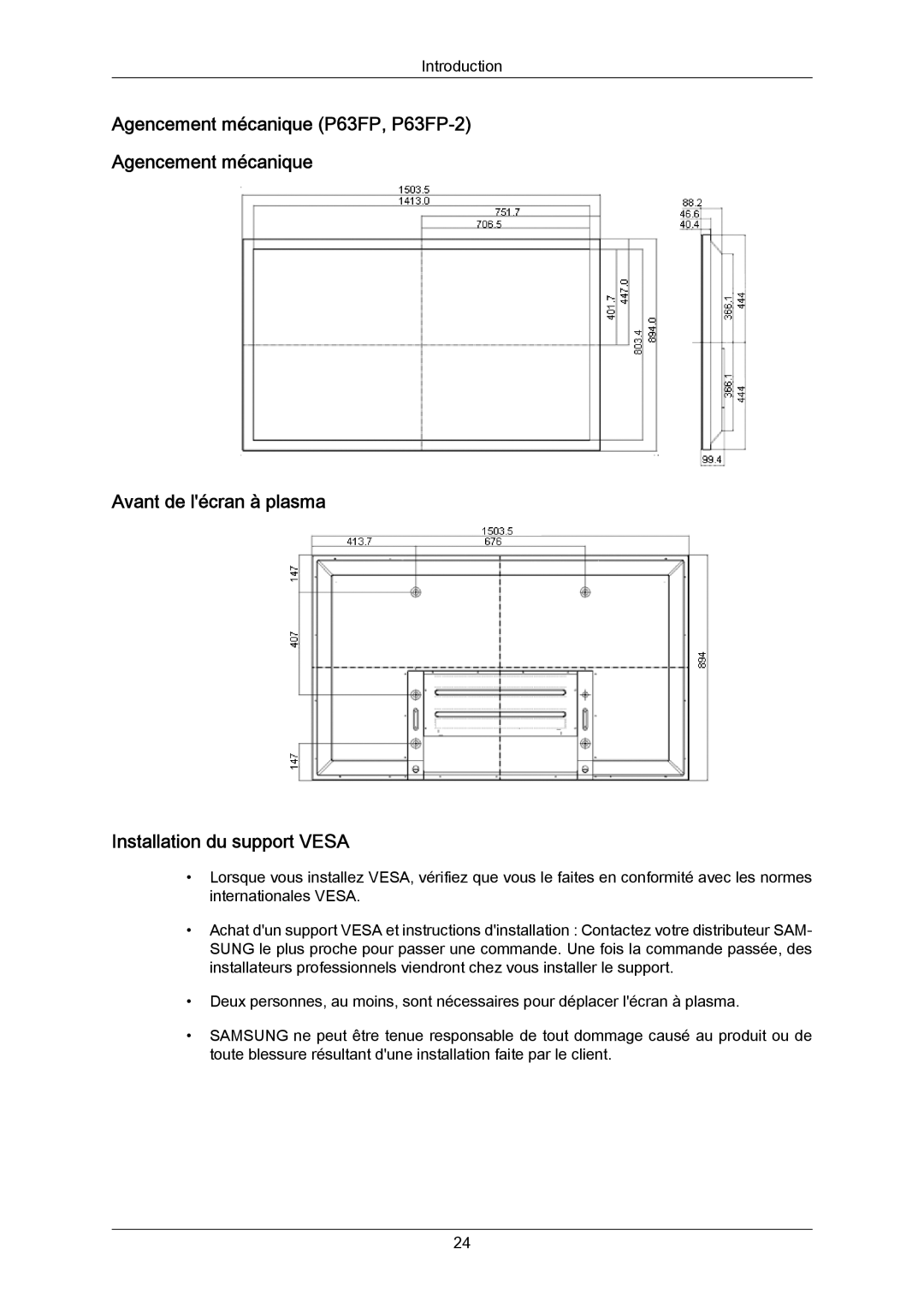 Samsung PH63KRFLBX/EN, PH63KPFLBF/EN, PH50KRPLBF/EN, PH50KPPLBF/EN, PH63KRFLBF/EN manual Introduction 