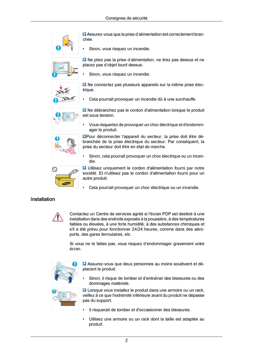 Samsung PH50KPPLBF/EN, PH63KRFLBX/EN, PH63KPFLBF/EN, PH50KRPLBF/EN, PH63KRFLBF/EN manual Installation 