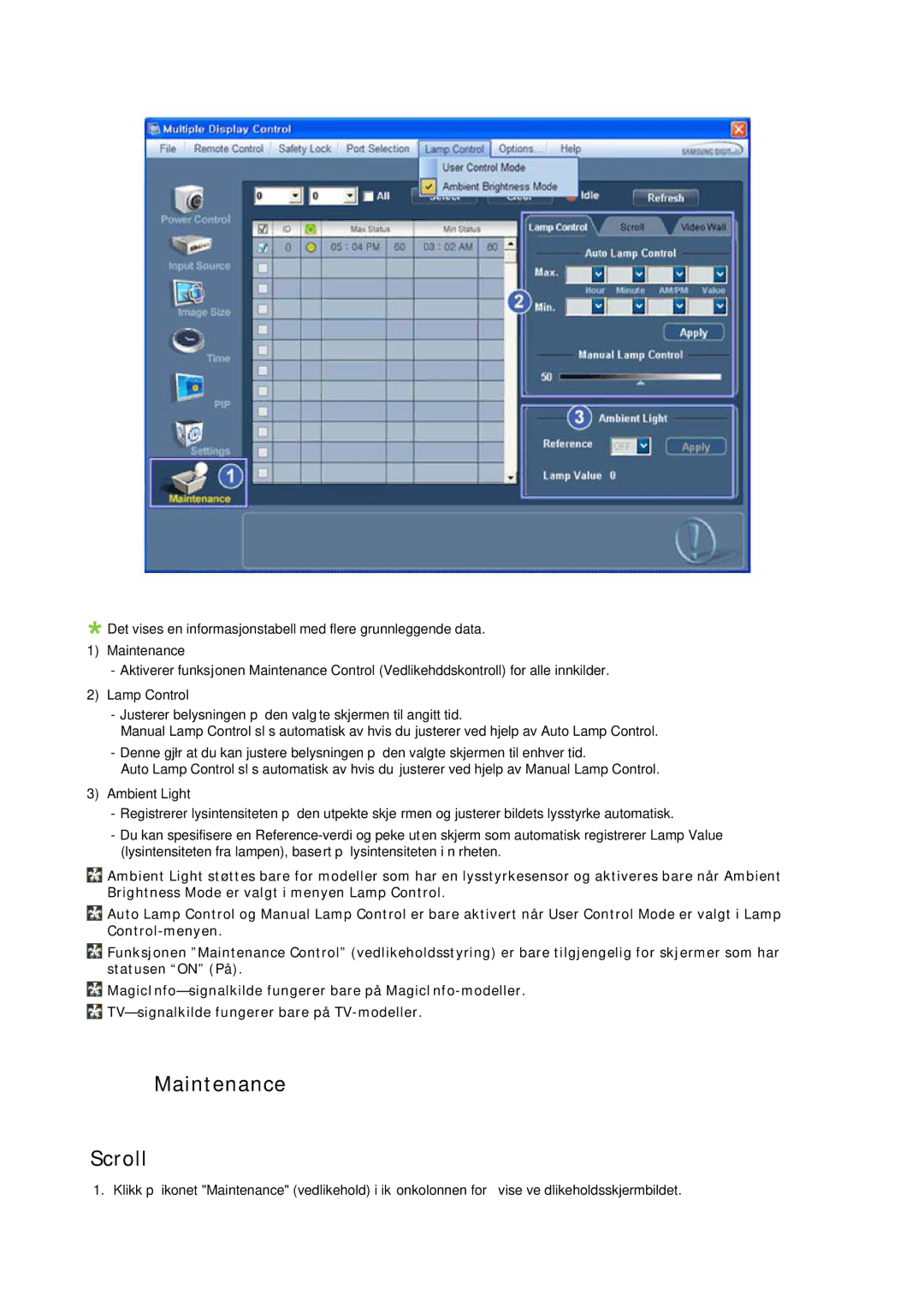 Samsung PH63KRFLBX/EN, PH63KPFLBF/EN, PH63KRFLBF/EN manual Maintenance Scroll 