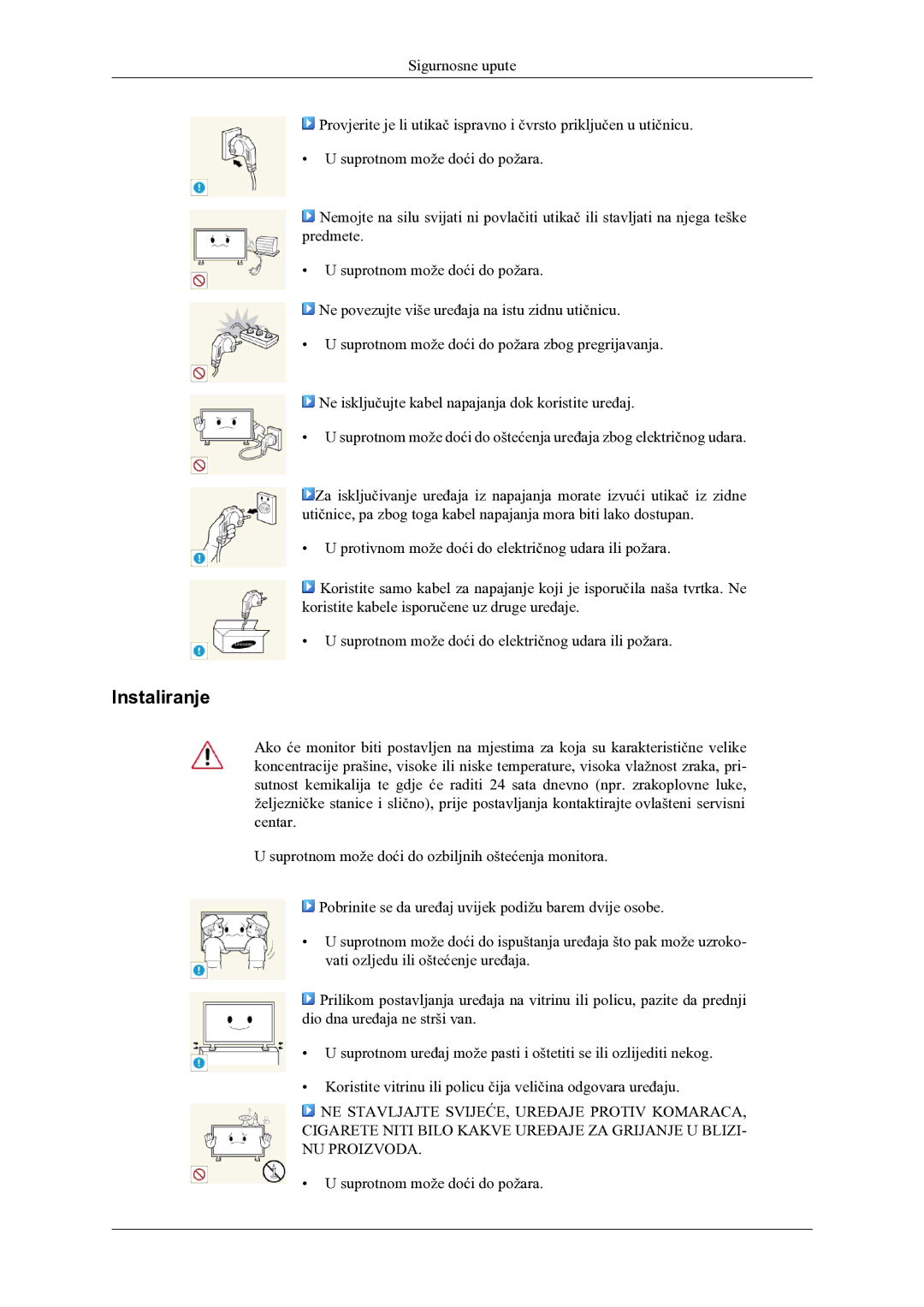 Samsung PH64KRPMBF/EN manual Instaliranje 