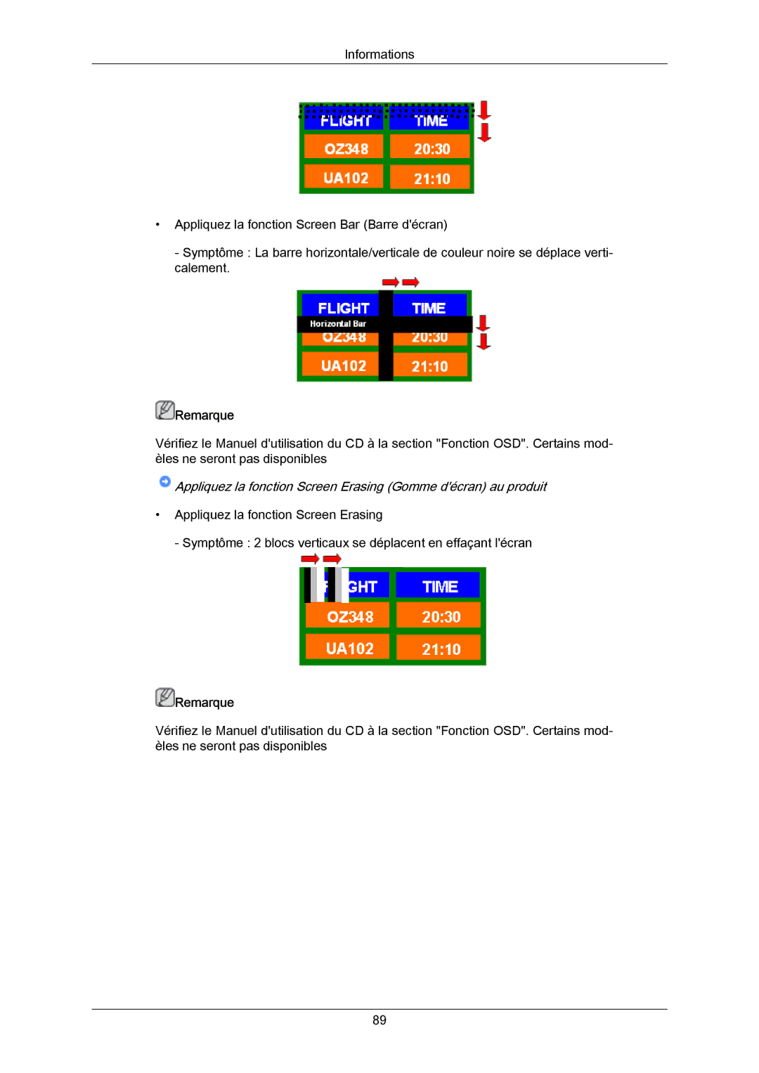 Samsung PH64KRPMBF/EN, PH64KRRMBF/EN manual Appliquez la fonction Screen Erasing Gomme décran au produit 