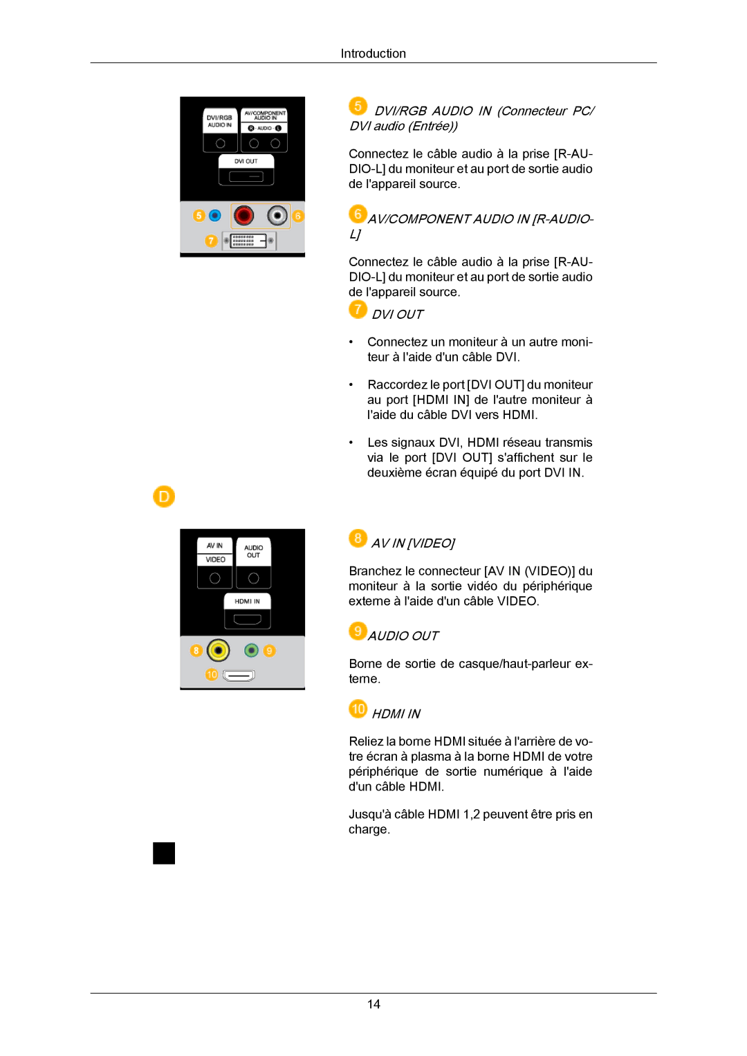 Samsung PH64KRPMBF/EN, PH64KRRMBF/EN manual Audio OUT 