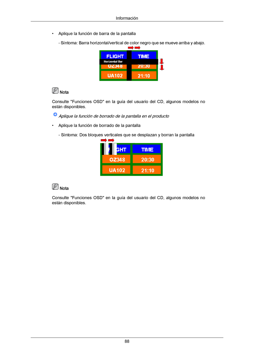 Samsung PH64KRPMBF/EN, PH64KRRMBF/EN manual Aplique la función de borrado de la pantalla en el producto 