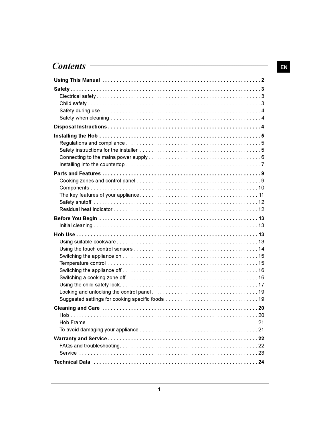 Samsung PKG001/BOL manual Contents 