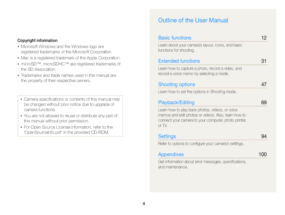 Samsung PL120, PL121 user manual 100 