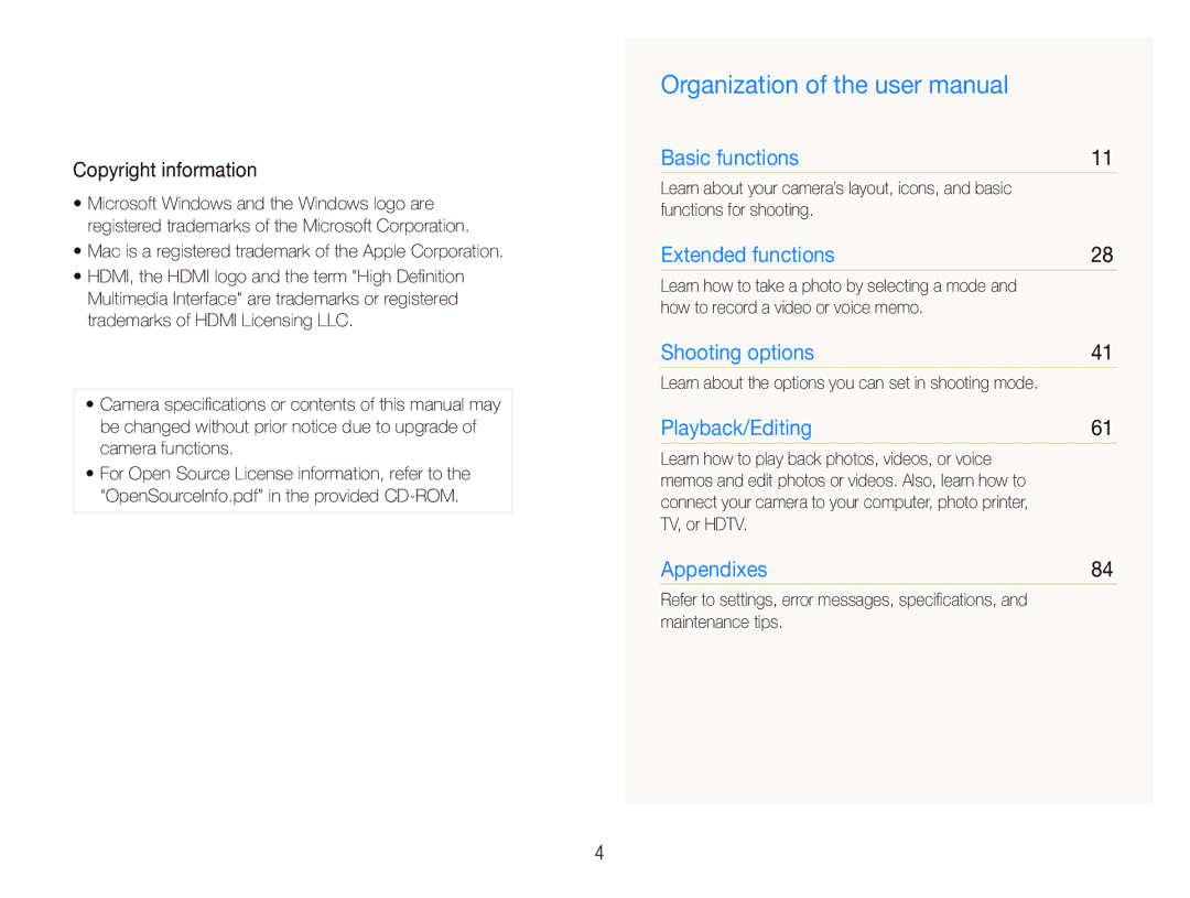 Samsung PL151, PL150 user manual Copyright information 