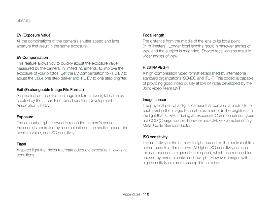 Samsung PL171, PL170 user manual Glossary 