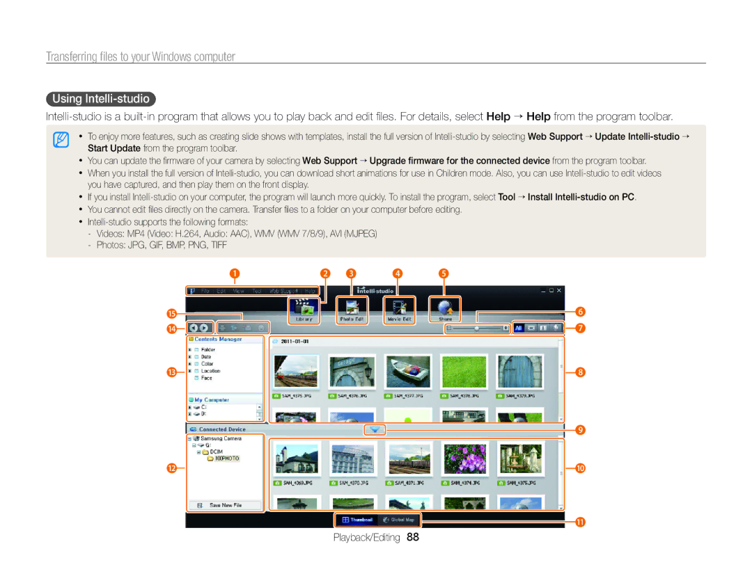 Samsung PL171, PL170 user manual Using Intelli-studio 