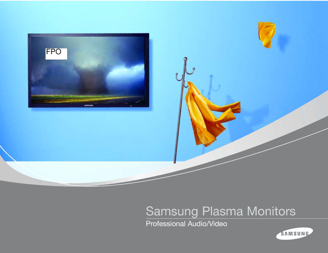 Samsung manual Samsung Plasma Monitors 