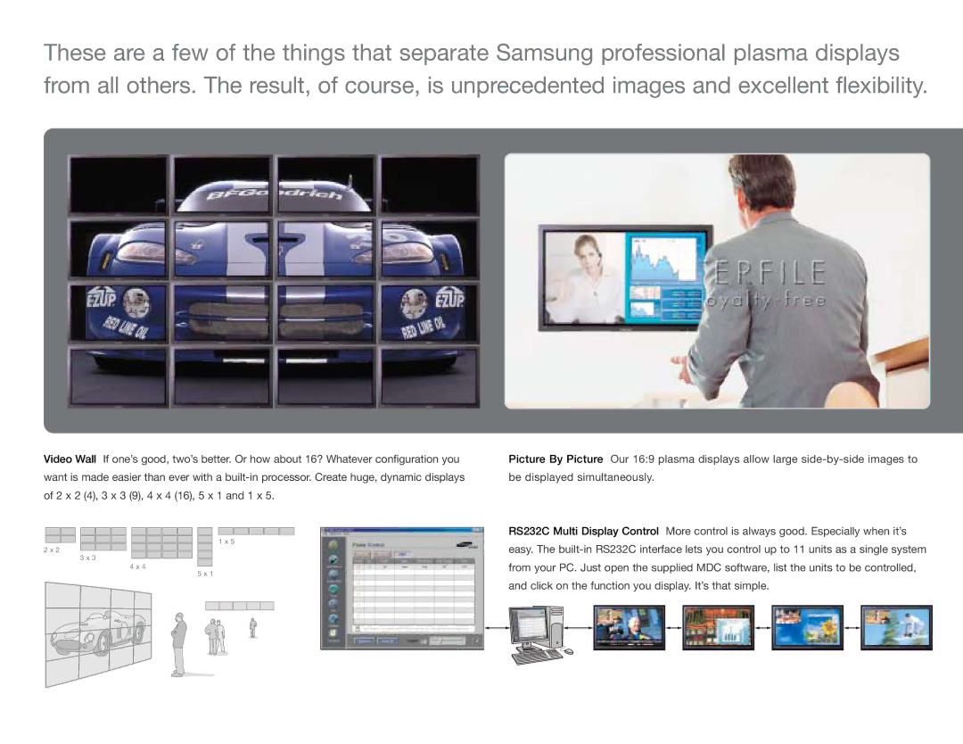 Samsung Plasma Monitors manual 5 2 x 