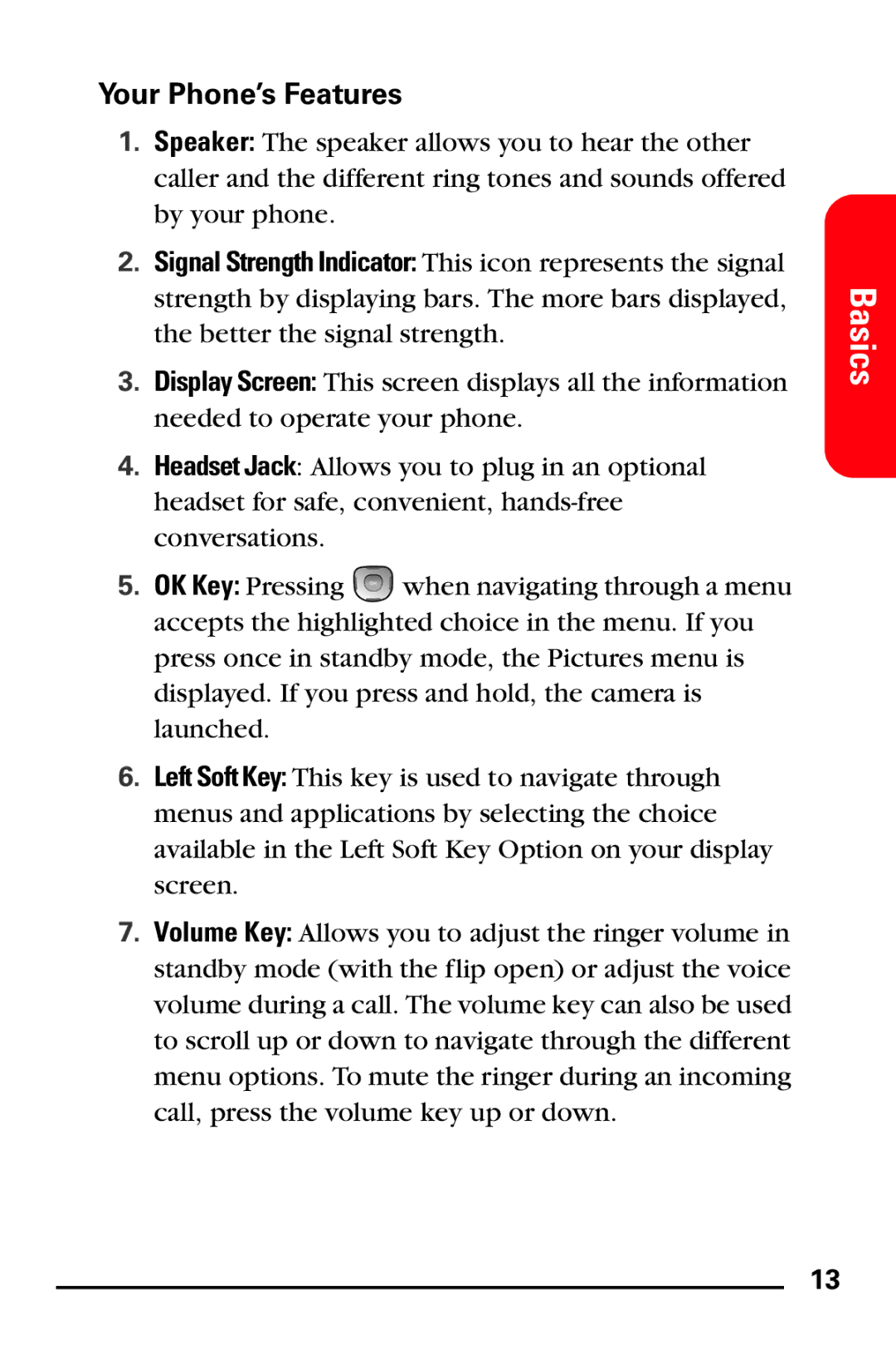 Samsung PM-A740 manual Basics, Your Phone’s Features 