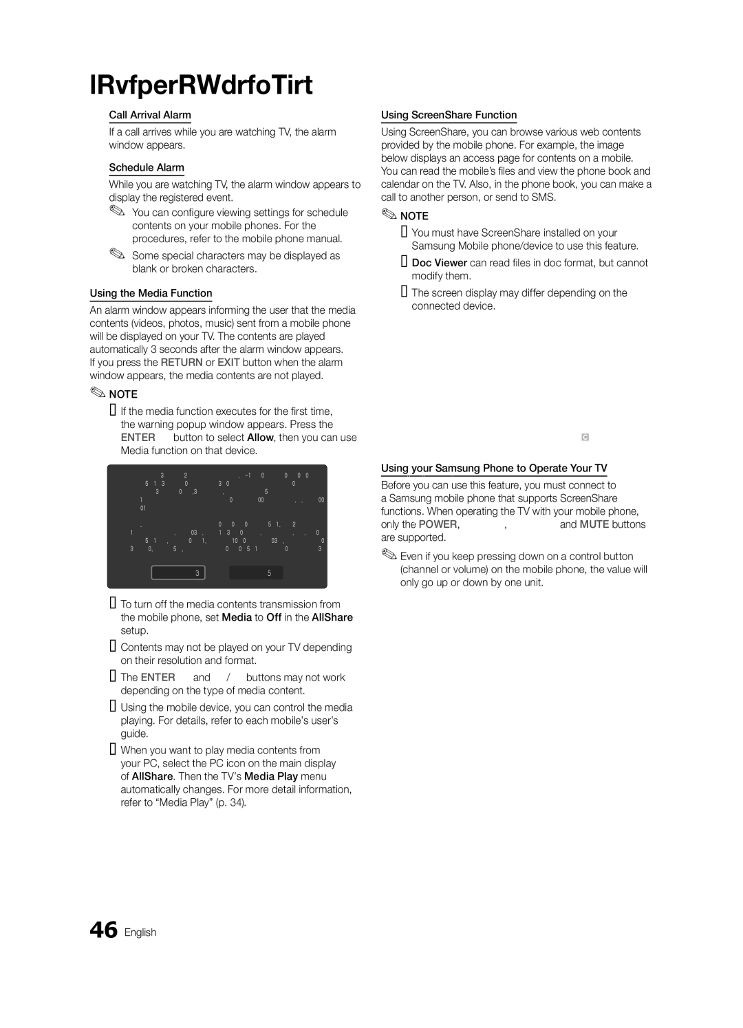 Samsung PN50C590, PN50C550, PN58C540, PN58C550, PN58C590 user manual My Mobile 