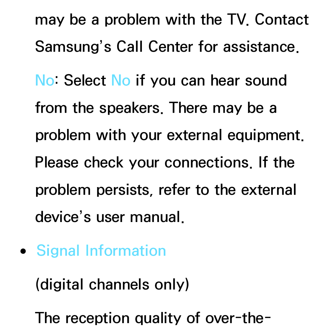 Samsung PN64E8000 manual Signal Information 