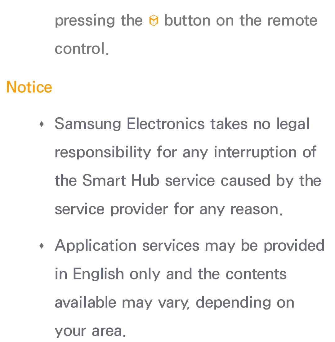 Samsung PN64E8000 manual Pressing the button on the remote control 