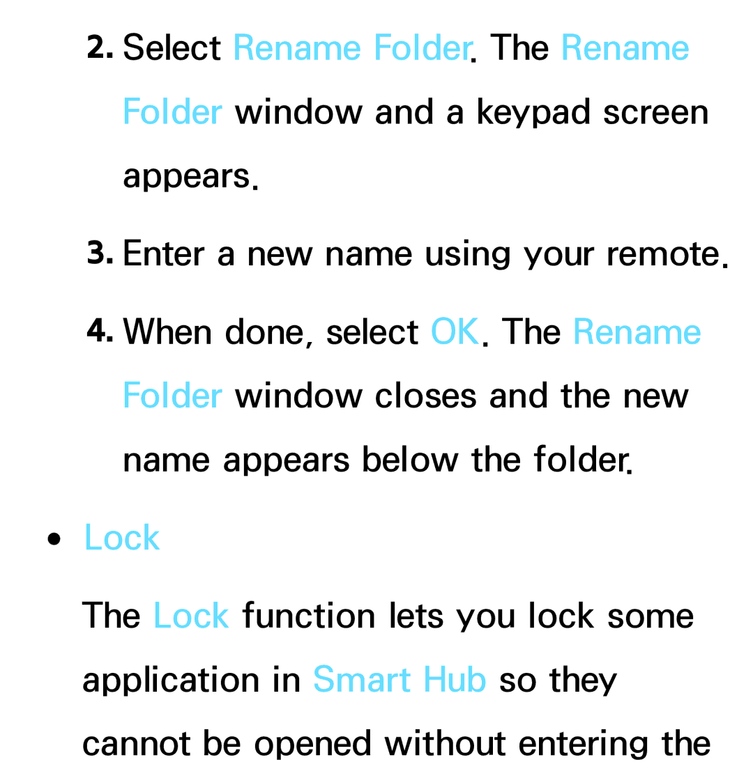 Samsung PN64E8000 manual Lock 