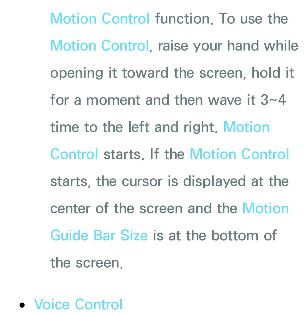 Samsung PN64E8000 manual Voice Control 