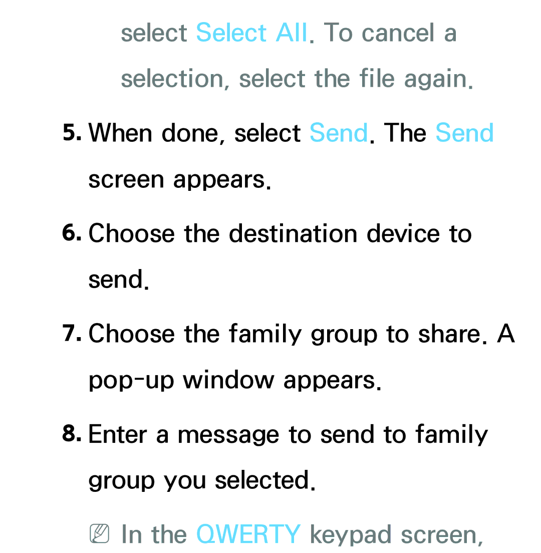 Samsung PN64E8000 manual NNIn the Qwerty keypad screen 