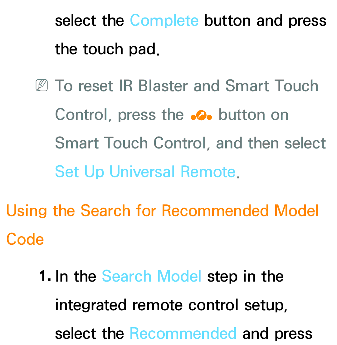 Samsung PN64E8000 manual Using the Search for Recommended Model Code 