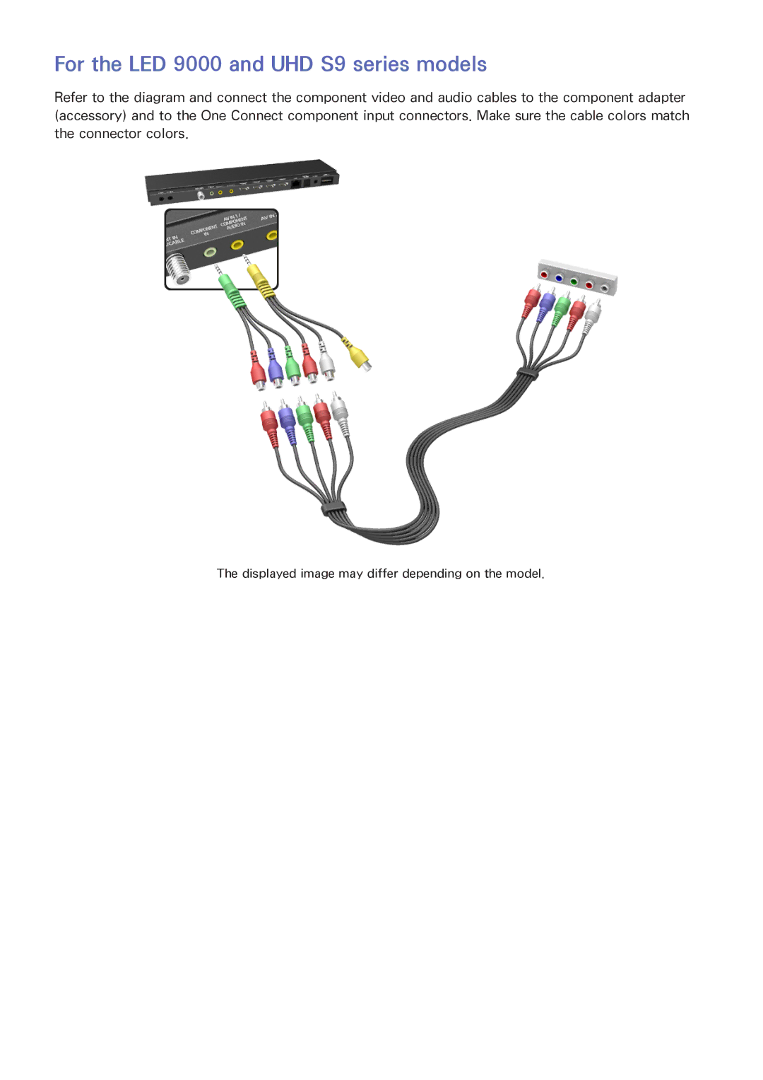 Samsung PN64F8500AF manual For the LED 9000 and UHD S9 series models 