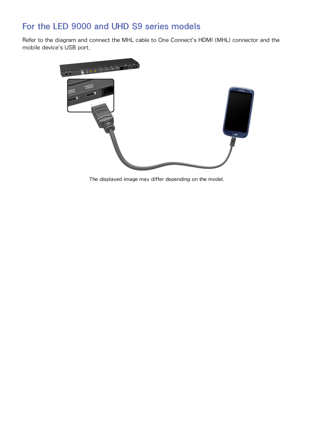 Samsung PN64F8500AF manual For the LED 9000 and UHD S9 series models 