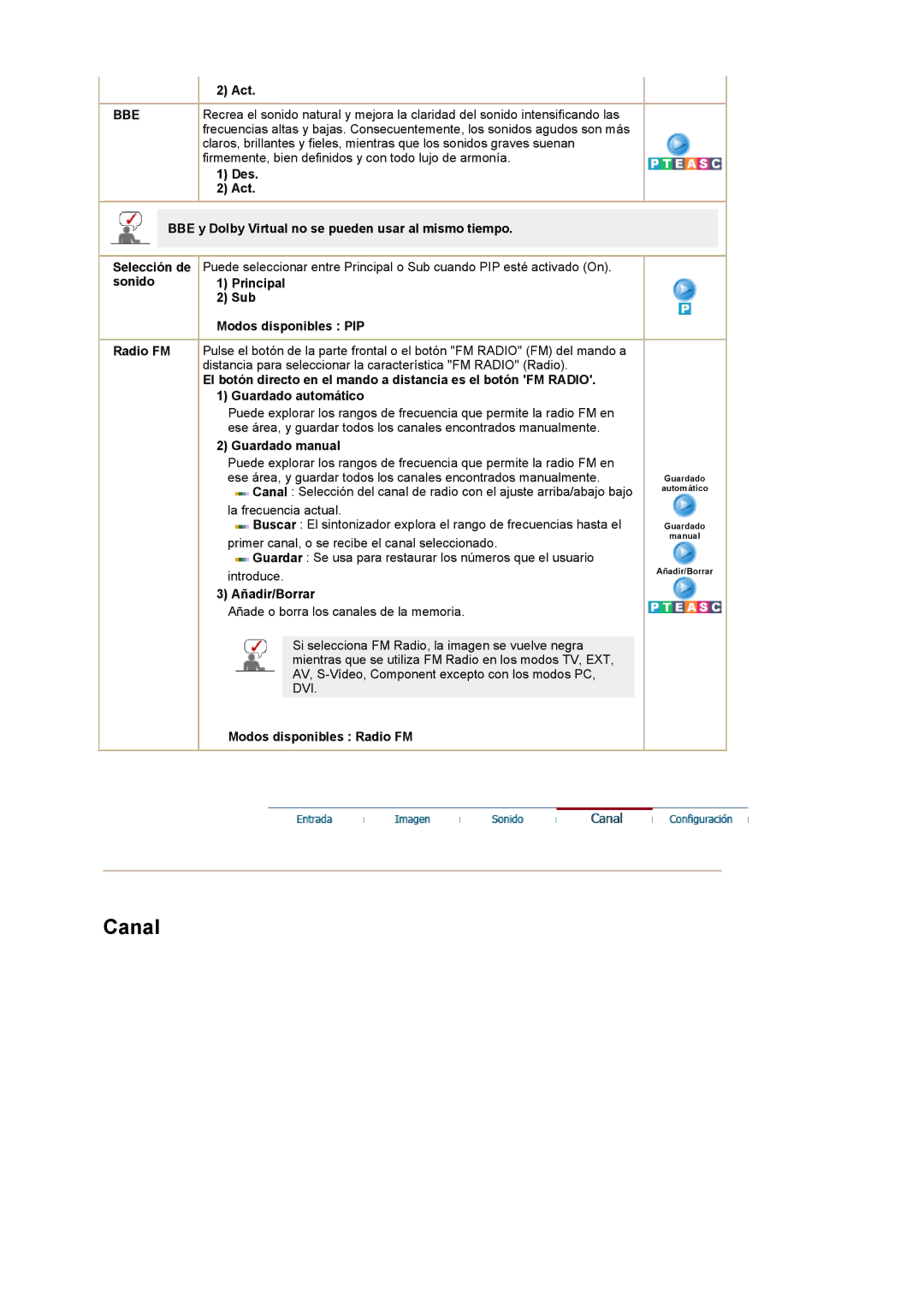 Samsung LG24POFSSS/EDC, PO24FSSSS/EDC manual Bbe 