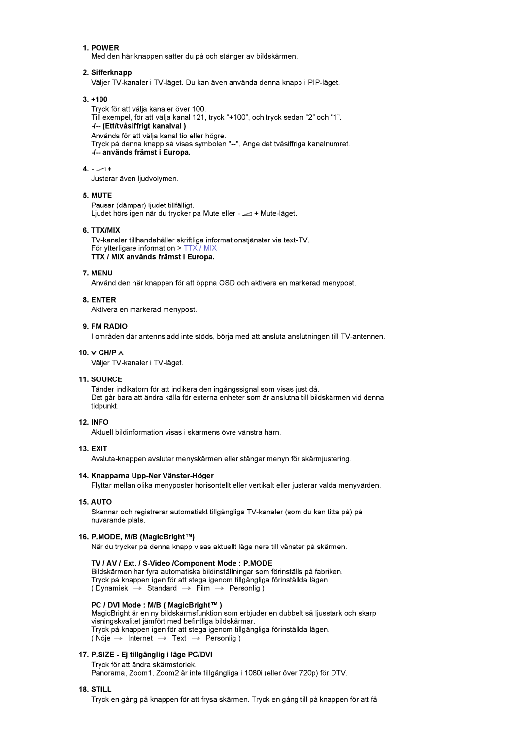 Samsung PO24FSSSS/EDC manual Mute 