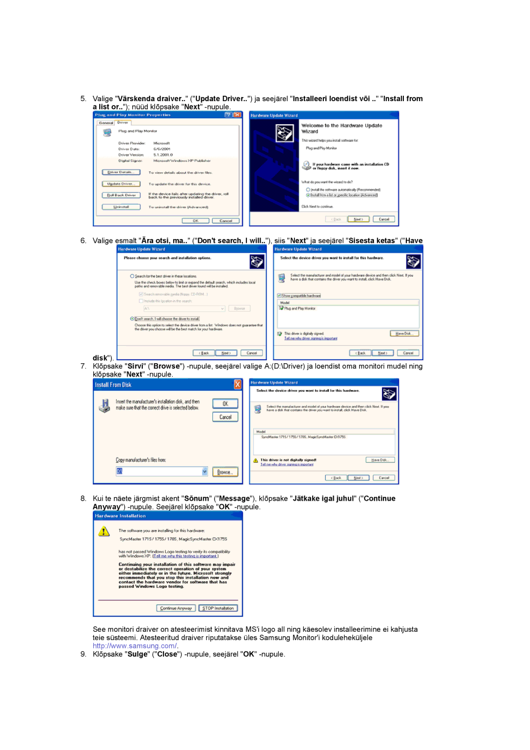 Samsung PO24FSSSS/EDC manual 