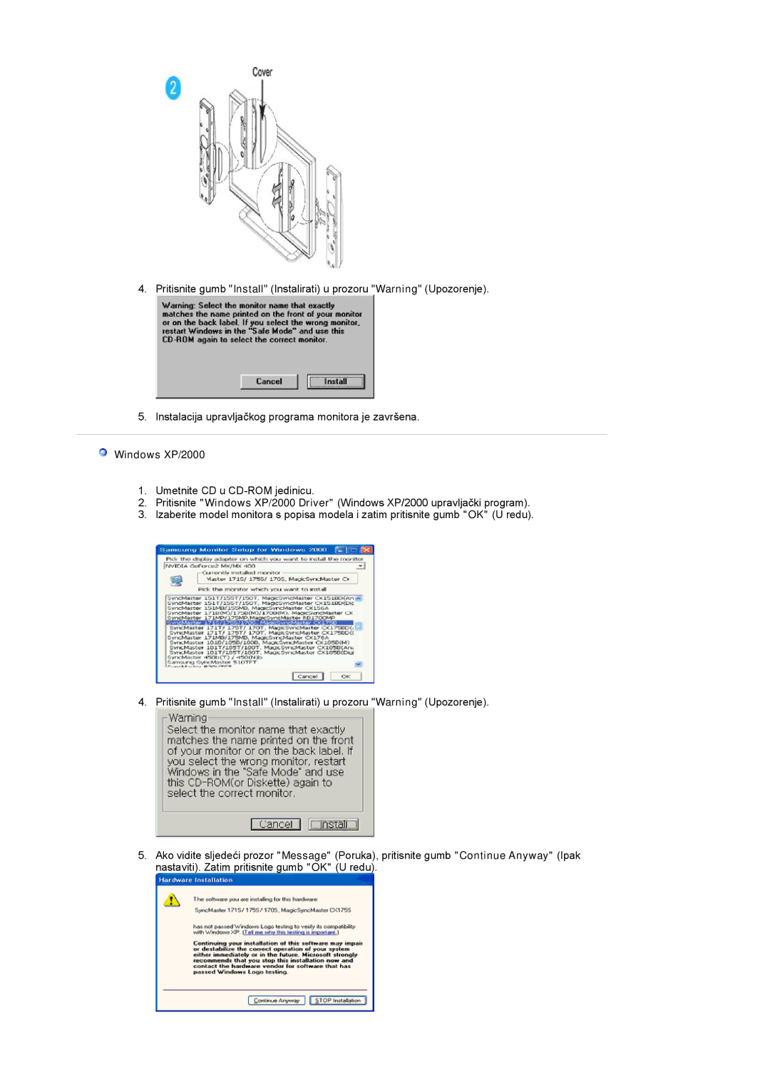 Samsung PO24FSSSS/EDC manual Windows XP/2000 