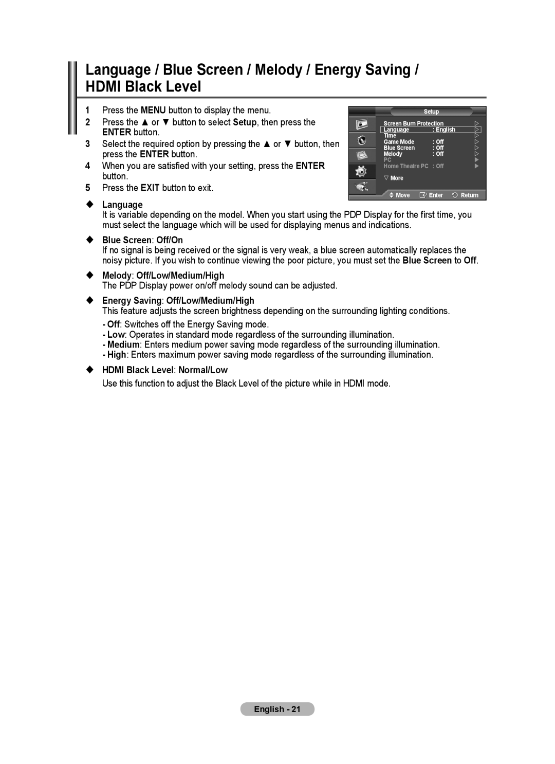 Samsung PPM63M7FB manual Button 