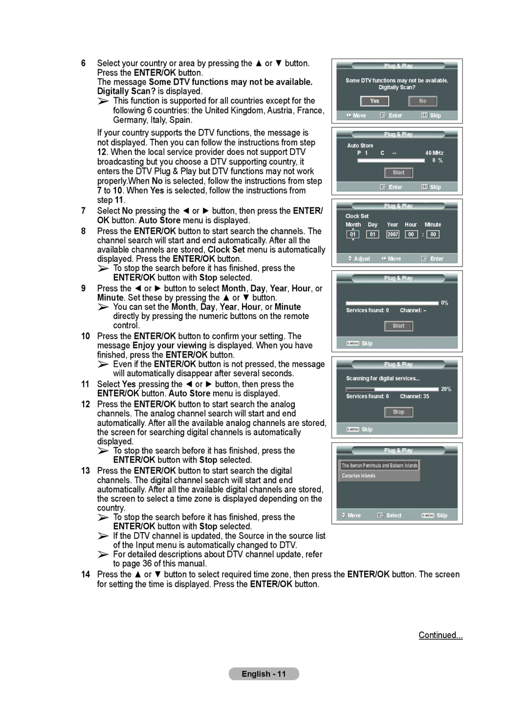 Samsung PS-58P96FD manual Auto Store 40 MHz 