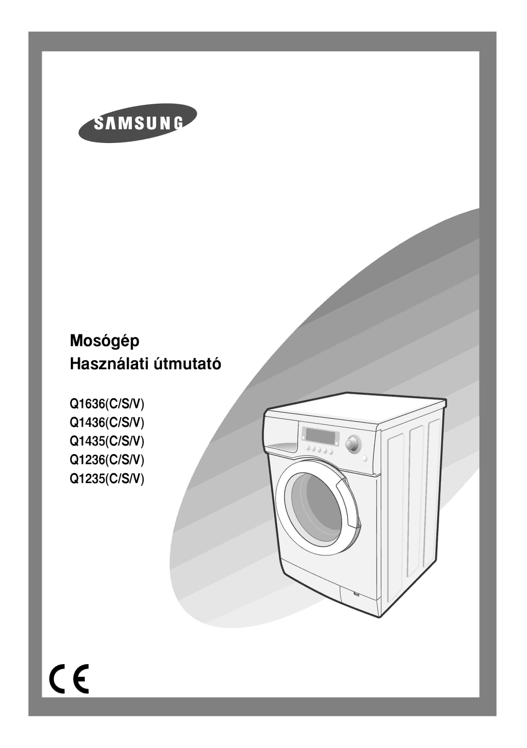 Samsung Q1435VGW1/XEH, Q1435VGW1-XEH manual Mosógép Használati útmutató 