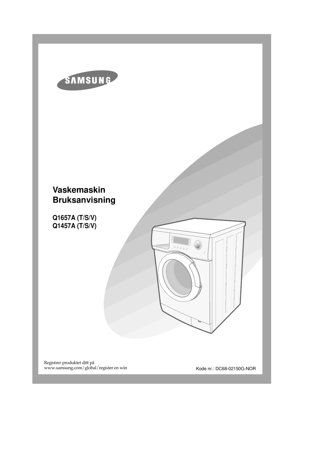 Samsung Q1657ATGW1/XEE, Q1457ATGW/XEE, Q1657ATGW/XEE manual Q1657A T/S/V Q1457A T/S/V 