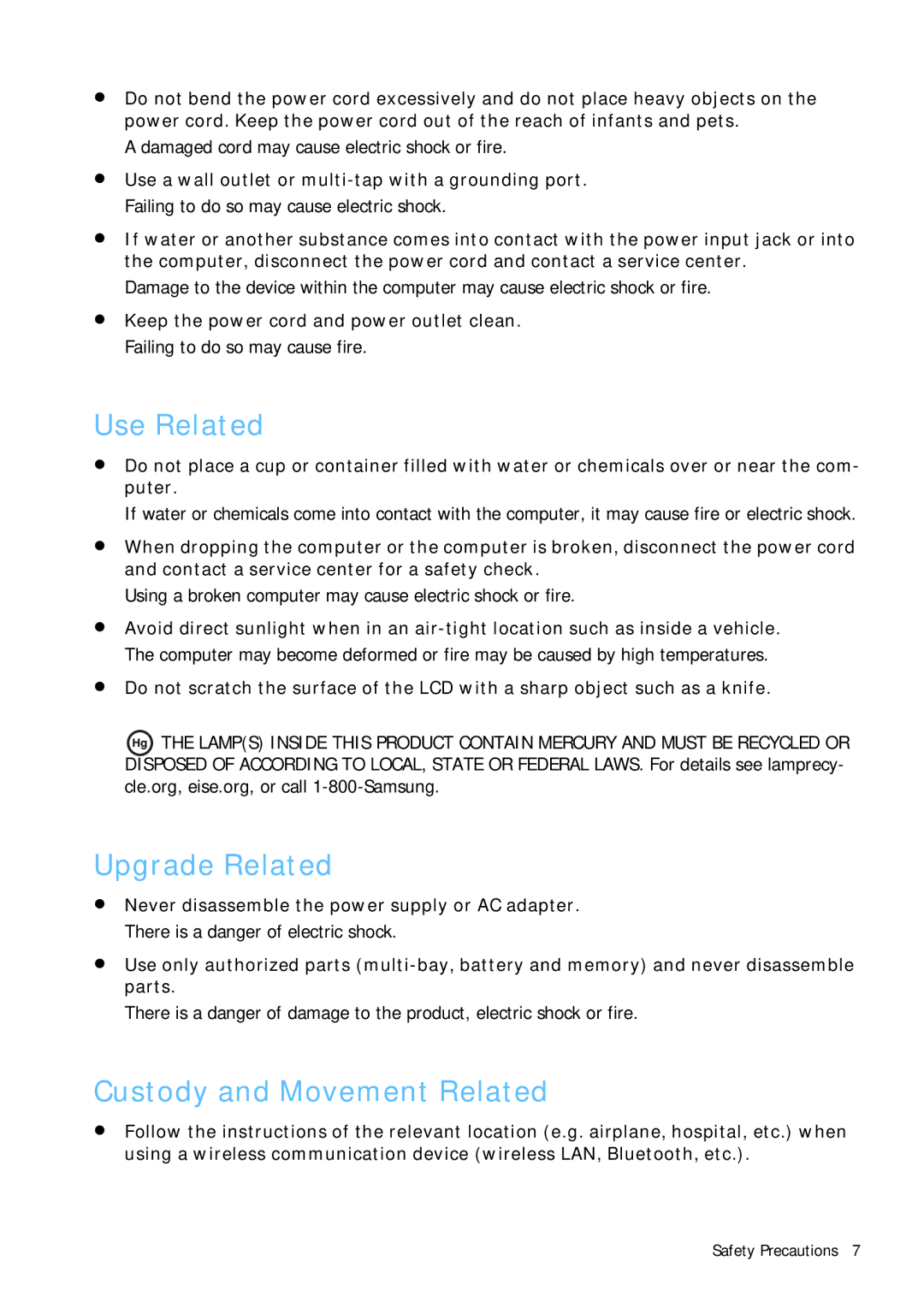 Samsung Q1B manual 