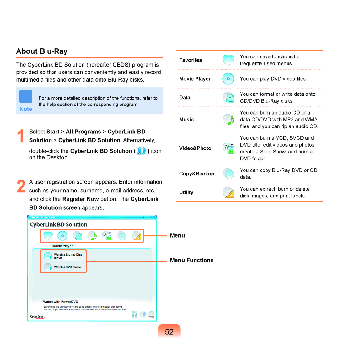 Samsung Q71 manual About Blu-Ray 