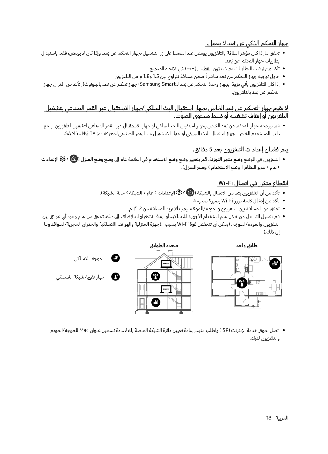 Samsung QA88Q9FAMRXUM لمعي لا دعبُنع يكذلا مكحتلا زاهج, قئاقد 5 دعب نويزفلتلا تادادعإ نادقف متي, قباوطلا ددعتم دحاو قباط 