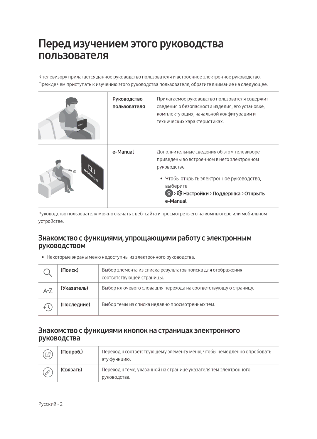 Samsung QE65Q7CAMUXRU, QE49Q7CAMUXRU, QE55Q7CAMUXRU manual Перед изучением этого руководства пользователя, Пользователя 