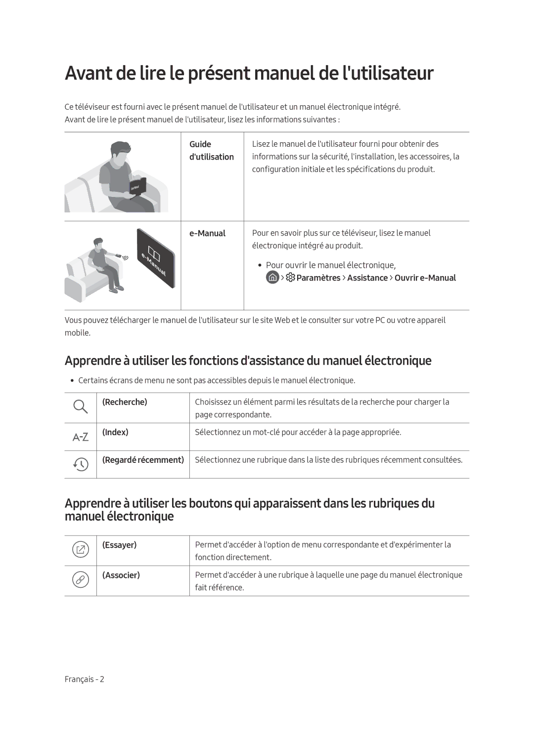 Samsung QE75Q7FAMTXZG, QE49Q7FAMTXZG, QE49Q7FGMTXZG, QE65Q7FAMTXZG manual Avant de lire le présent manuel de lutilisateur 