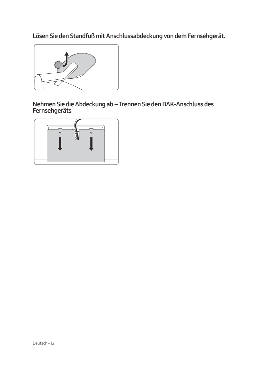 Samsung QE49Q7FAMTXZG, QE65Q7FAMTXZG, QE55Q7FAMTXZG, QE75Q7FAMTXZG, QE75Q7FAMTXXH, QE75Q7FAMTXXC, QE55Q7FAMTXXC manual Deutsch 