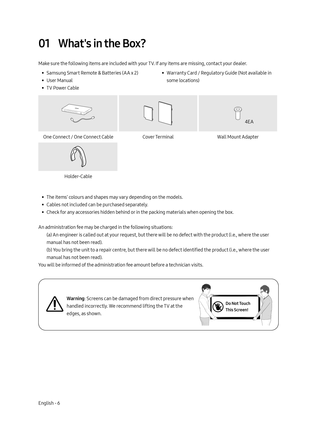 Samsung QE55Q6FAMUXRU manual Whats in the Box?, 4EA 