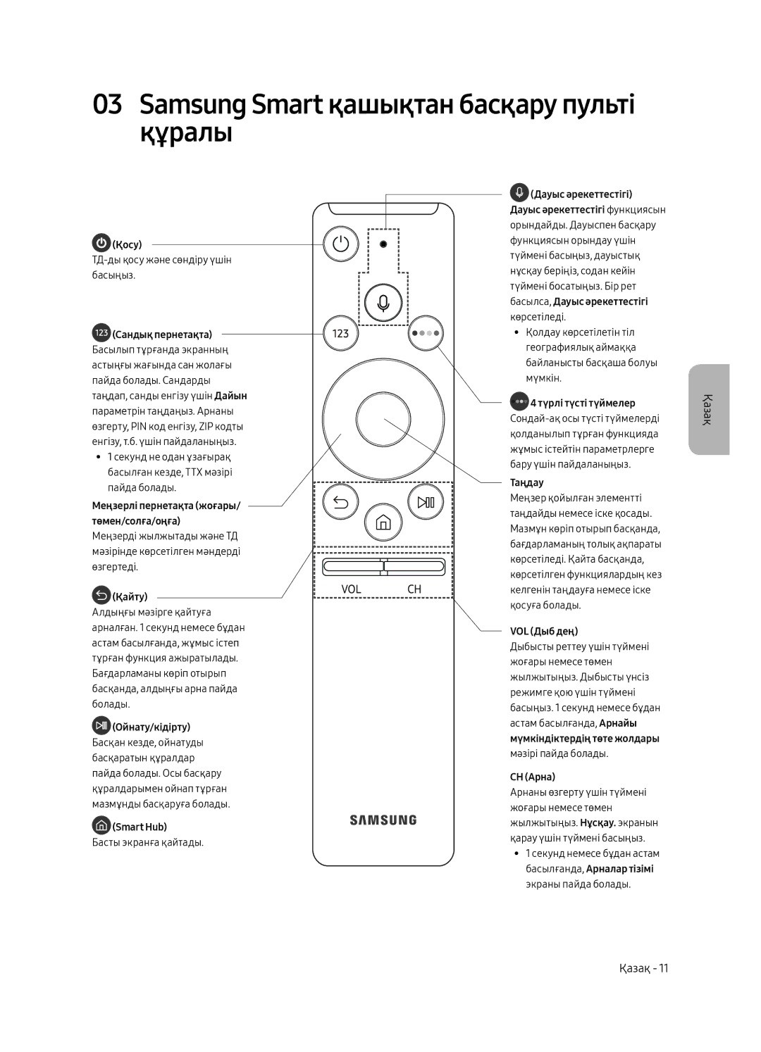 Samsung QE55Q6FAMUXRU manual Samsung Smart қашықтан басқару пульті құралы, Қосу 