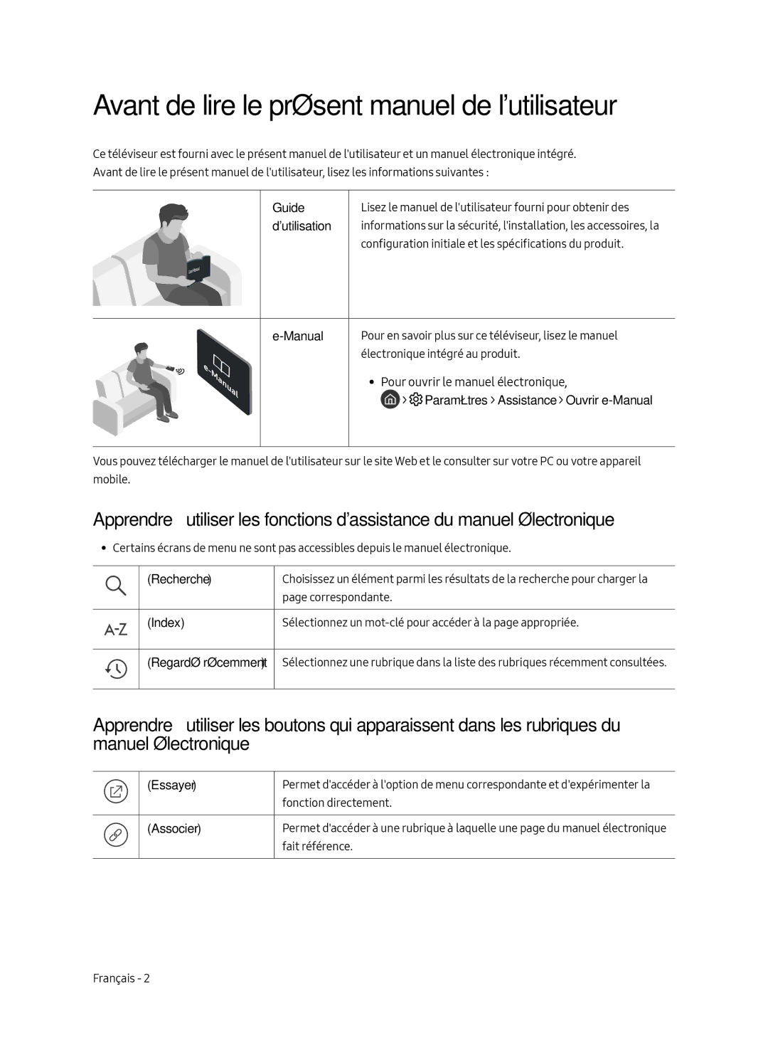 Samsung QE55Q6FGMTXZG, QE55Q6FAMTXZG, QE55Q6FAMTXXH manual Avant de lire le présent manuel de lutilisateur 