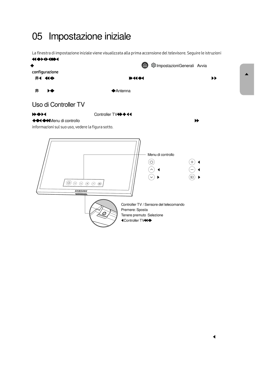 Samsung QE49Q7FAMTXZT, QE65Q7FAMTXZT, QE55Q7FAMTXZT, QE75Q7FAMTXZT manual Impostazione iniziale, Uso di Controller TV 