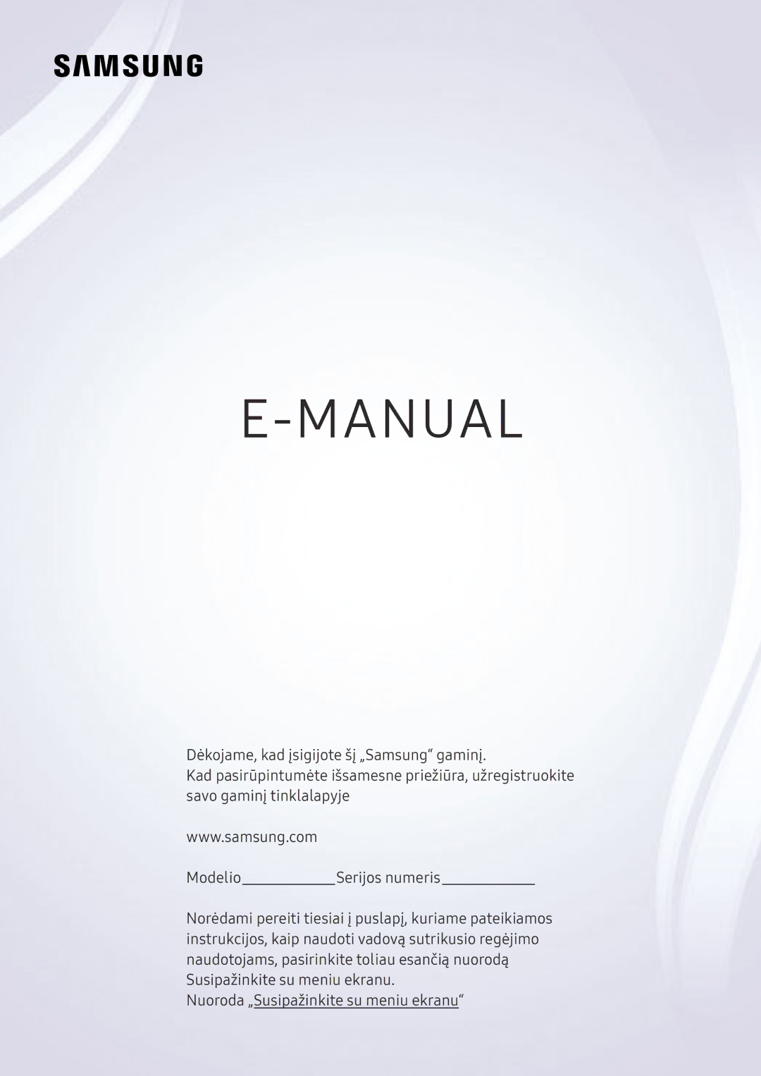 Samsung UE65NU8509TXZG, UE82NU8009TXZG, UE55NU8059TXZG, UE65NU8009TXZG, UE55NU8009TXZG, UE49NU8049TXZG manual Manual 