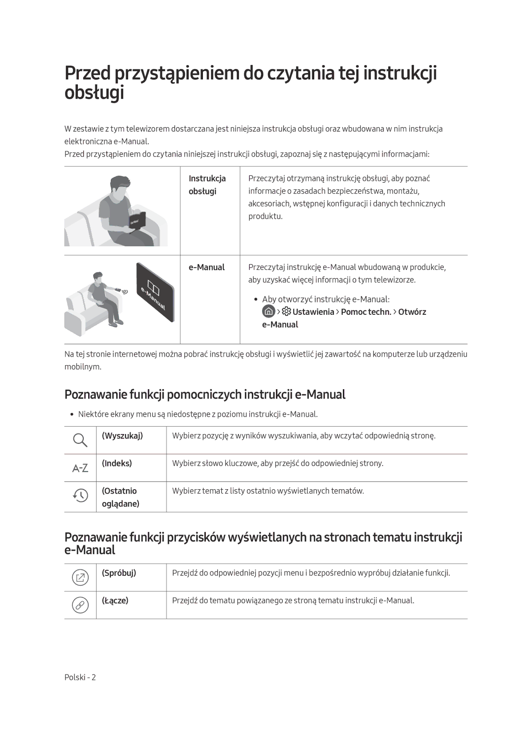 Samsung QE65Q9FAMTXXH, QE88Q9FAMTXXH manual Przed przystąpieniem do czytania tej instrukcji obsługi 