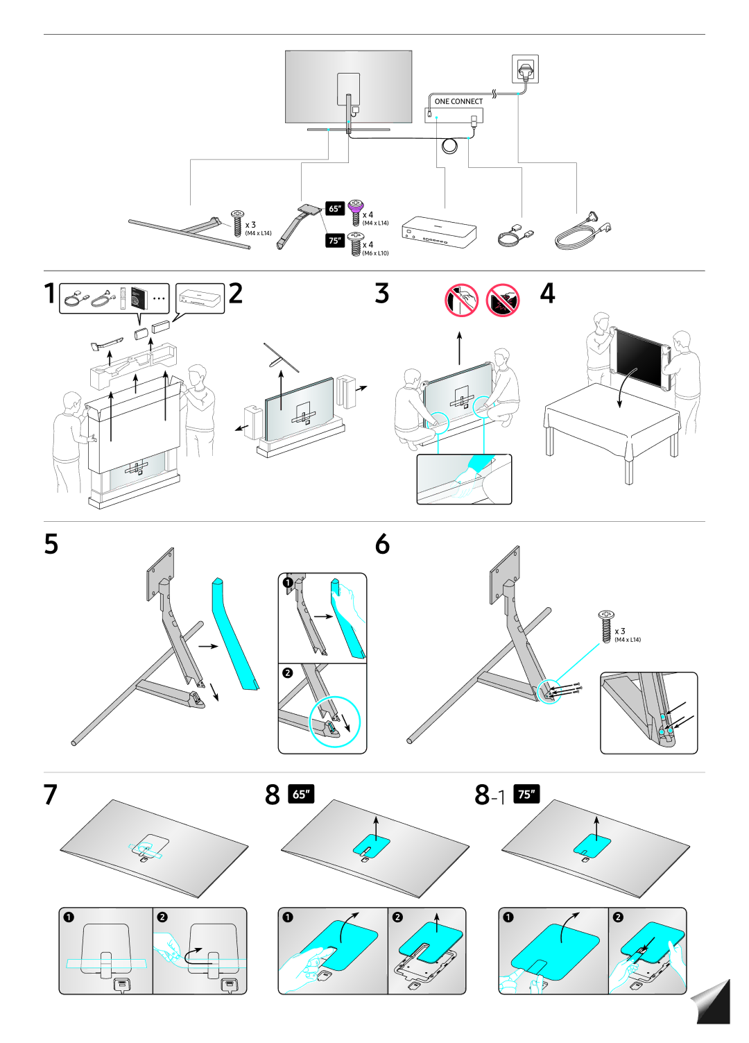 Samsung QE65Q9FNAUXRU manual 75″ 