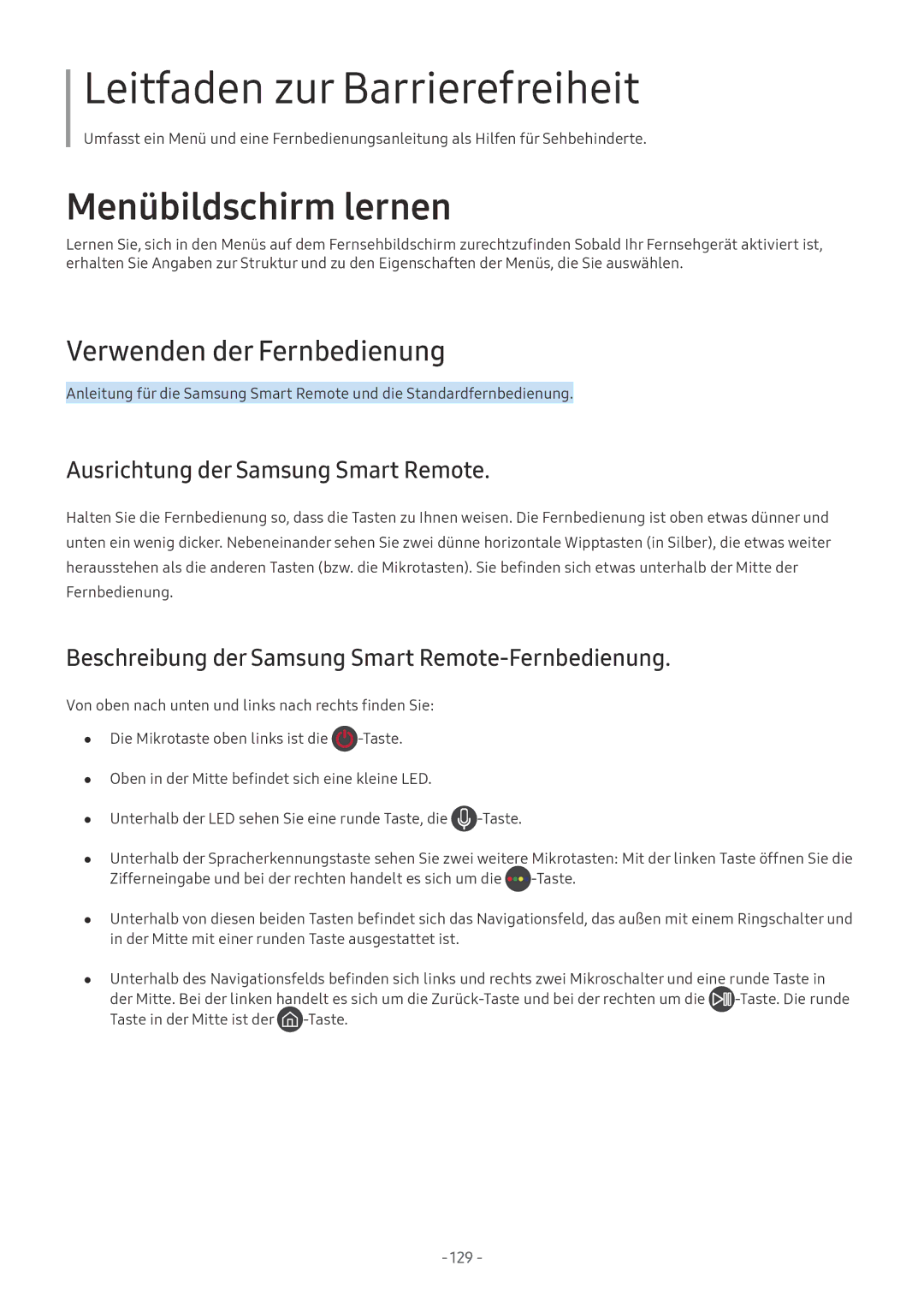 Samsung UE65MU9002TXXH, QE88Q9FGMTXZG, UE65MU9009TXZG Verwenden der Fernbedienung, Ausrichtung der Samsung Smart Remote 