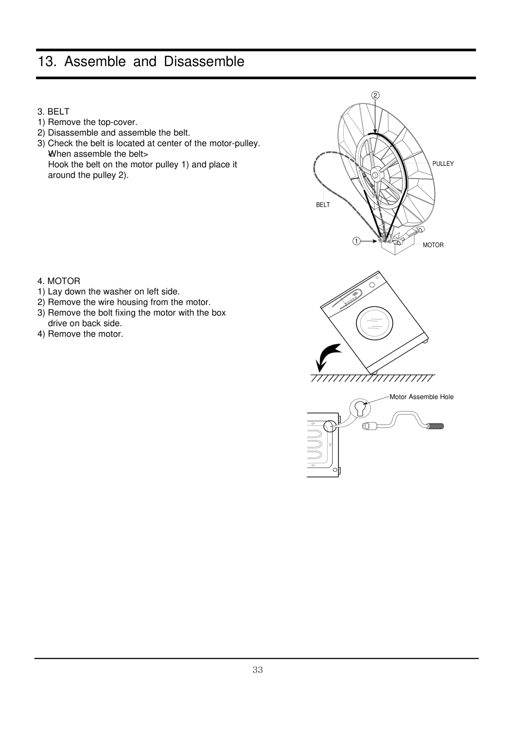 Samsung r1031gws, R1031GWS YLR specifications Belt 