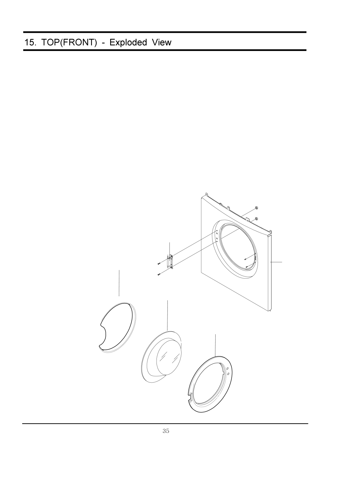 Samsung r1031gws, R1031GWS YLR specifications Topfront Exploded View 