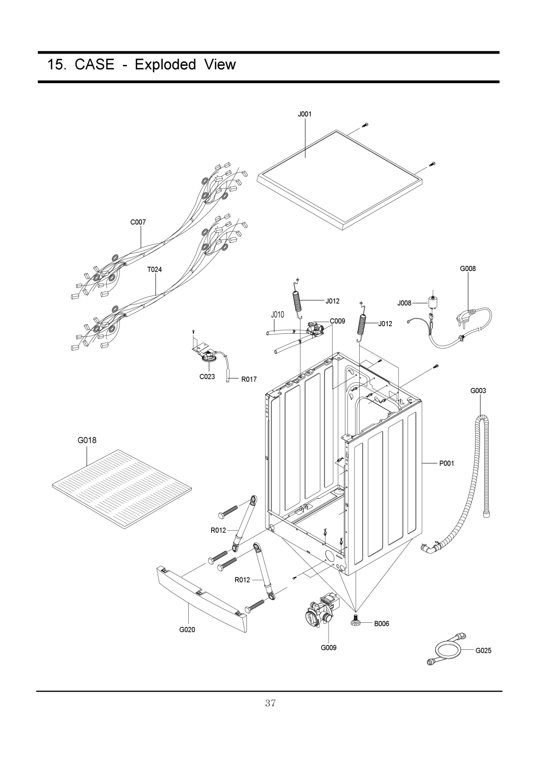 Samsung r1031gws, R1031GWS YLR specifications Case Exploded View 