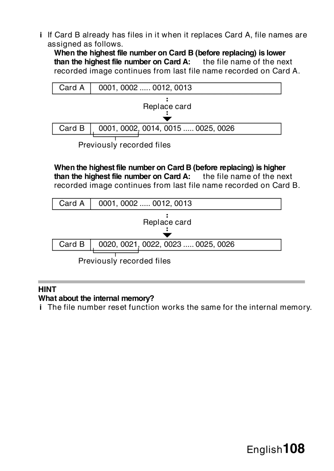 Samsung R50 instruction manual What about the internal memory? 